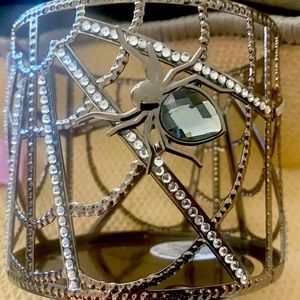 👻🎃💀🕷️🕸️Halloween 2021 Bath & Body Works Spider Gem 3 Wick Candle Holder NEW